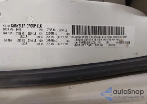 2010 Chrysler Town & Country Touring z USA, uszkodzony, nr VIN 2A4RR5D15AR113781